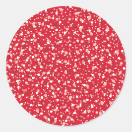 Weihnachtsstreusel Roter Aufkleber