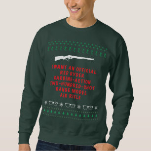 Weihnachtsstrickjacke BB Gewehr Sweatshirt