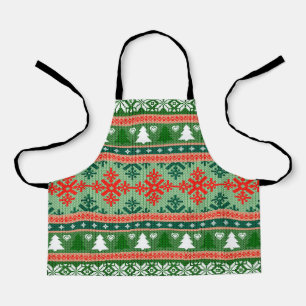 Weihnachtsstrickmuster Schürze