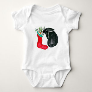 WeihnachtsStrumpf Baby Strampler