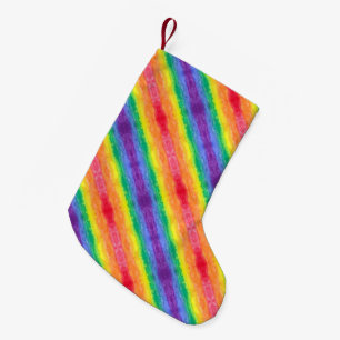 WeihnachtsStrumpf des Regenbogen-Streifen-2 Kleiner Weihnachtsstrumpf
