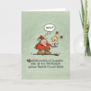 Weihnachtsstrumpf Feiertagskarte