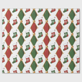 Weihnachtsstrumpf geschenkpapier