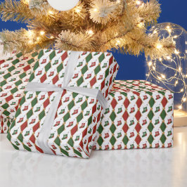 Weihnachtsstrumpf geschenkpapier