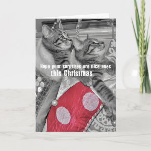 Weihnachtsstrumpf Grüße Karte