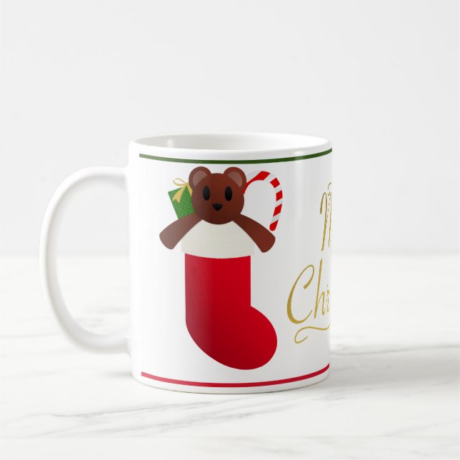 Weihnachtsstrumpf Kaffeetasse (Links)