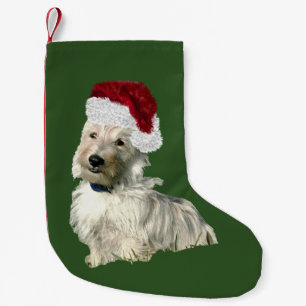 WeihnachtsStrumpf mit schottischem Terrier Kleiner Weihnachtsstrumpf