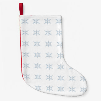 Weihnachtsstrumpf mit Winter-Schneeflocken Kleiner Weihnachtsstrumpf