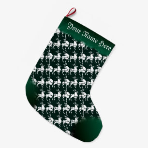 WeihnachtsStrumpf-personalisierter Ren-Strumpf Großer Weihnachtsstrumpf