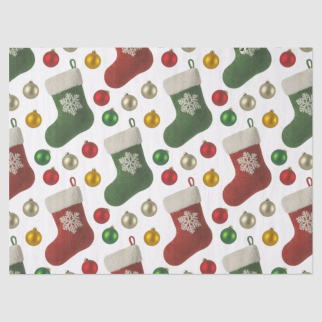 Weihnachtsstrumpf Seidenpapier (Vorderseite)