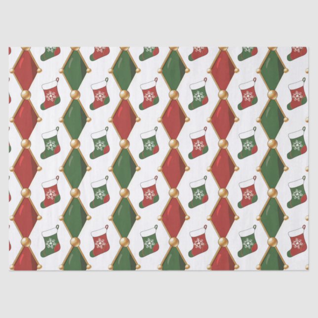 Weihnachtsstrumpf  seidenpapier (Vorderseite)