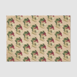 Weihnachtsstrumpf Vintage Viktorianisch Antik Seidenpapier