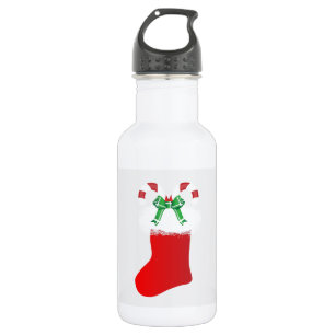 WeihnachtsStrumpf-Zuckerstange-Friedensschicksal Trinkflasche