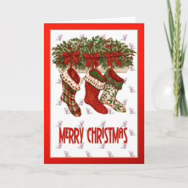 WeihnachtsStrümpfe Feiertagskarte
