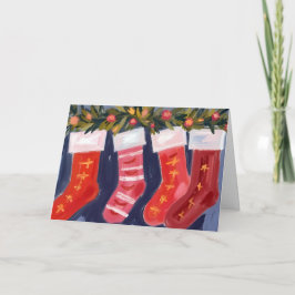 Weihnachtsstrümpfe | Girlande Frohe Weihnachten