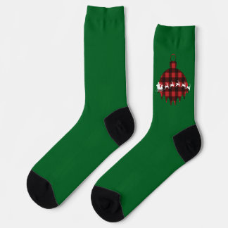 Weihnachtsstrümpfe mit Santa Claus Schmuck Socken
