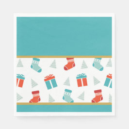 WeihnachtsStrümpfe Serviette