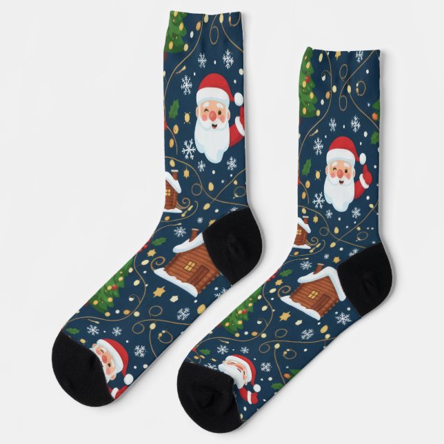 Weihnachtsstrümpfe Socken (Linkes Detail)