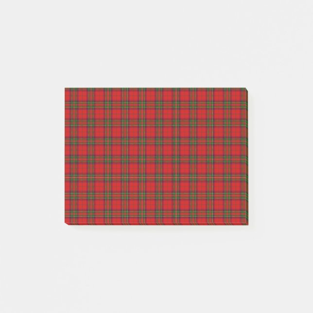 WeihnachtsstuartTartan Post-it Klebezettel (Vorderseite)