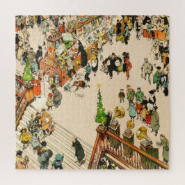 Weihnachtsstürme für Spielzeug, lustiger Cartoon, Puzzle