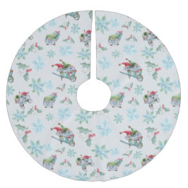 Weihnachtsstürme im Spiel Polyester Weihnachtsbaumdecke