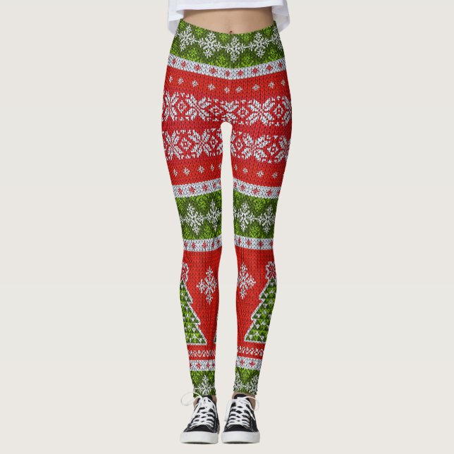 Weihnachtssüß| Leggings der Roten Messe (Vorderseite)