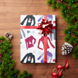 Weihnachtssüße und heiße Schokolade Geschenkpapier