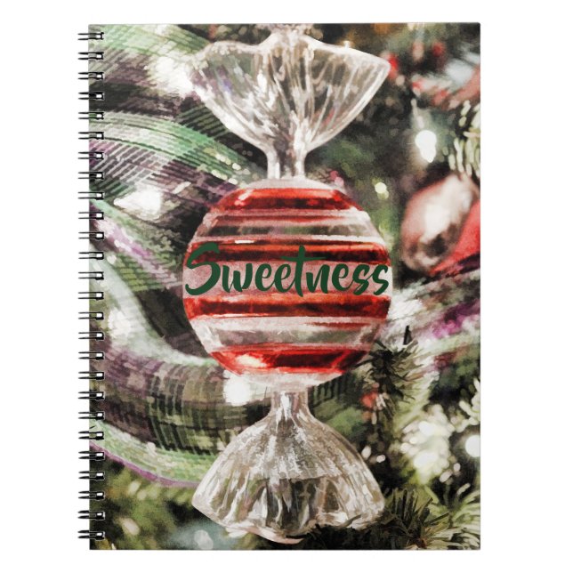Weihnachtssüßigkeit Notizblock (Vorderseite)
