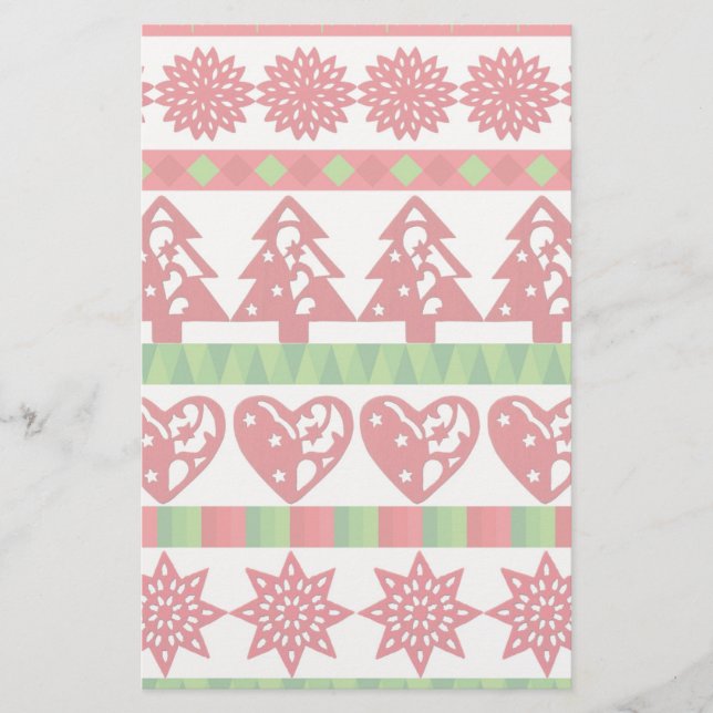 WeihnachtsSymbole Briefpapier (Vorderseite)