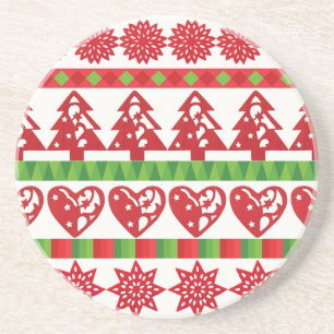 WeihnachtsSymbole Getränkeuntersetzer