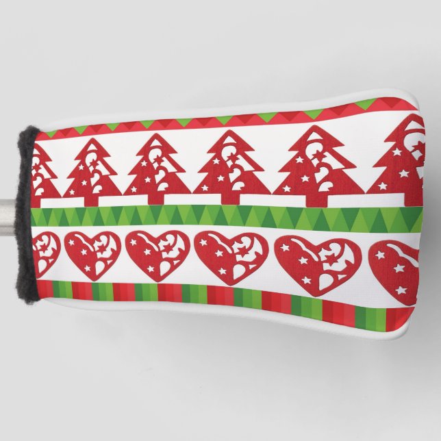 WeihnachtsSymbole Golf Headcover (Vorderseite)