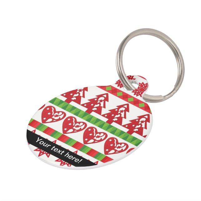 WeihnachtsSymbole Haustiermarke (Seite)
