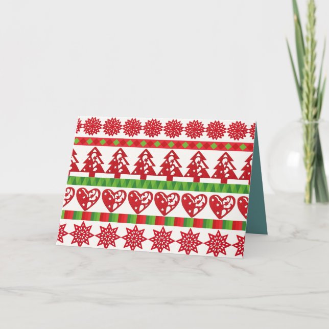 WeihnachtsSymbole Karte (Vorderseite)