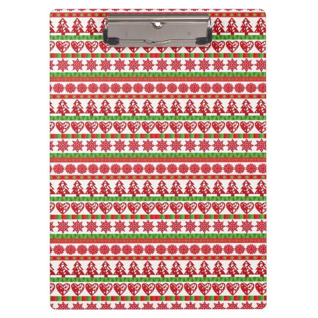 WeihnachtsSymbole Klemmbrett (Vorderseite)