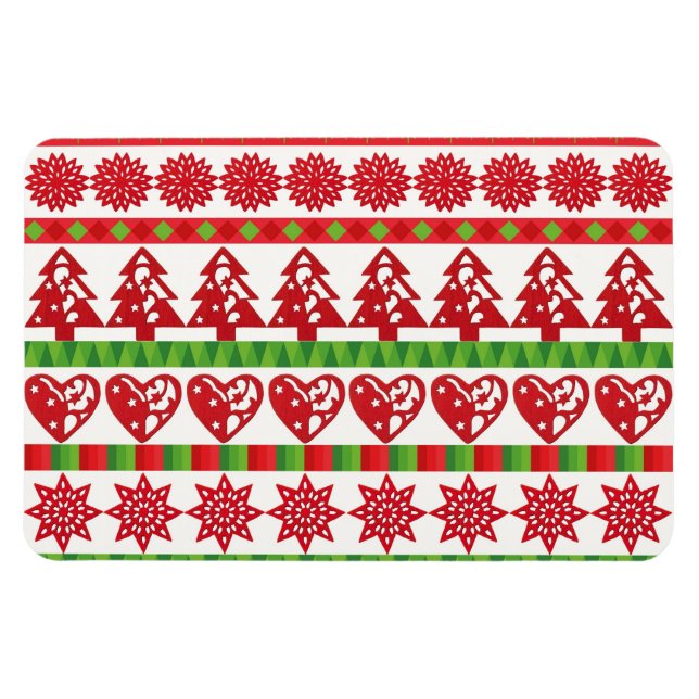 WeihnachtsSymbole Magnet (Horizontal)