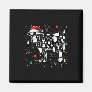 Weihnachtssymbole Santa Cow Niedlich Form Matching Magnet