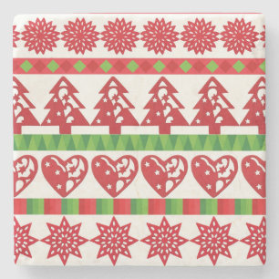 WeihnachtsSymbole Steinuntersetzer