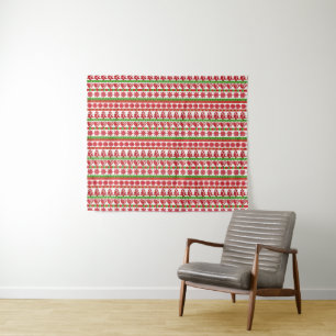 WeihnachtsSymbole Wandteppich
