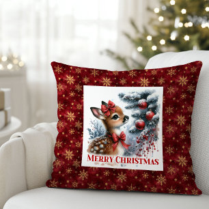 Weihnachtsszene Baby-Rehkissen  Kissen