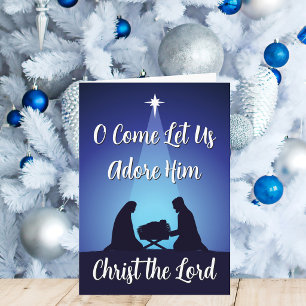 Weihnachtsszene Christ der Herr Feiertagskarte