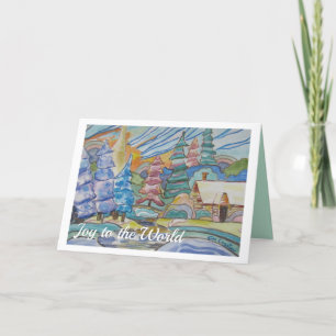 Weihnachtsszene Feiertagskarte