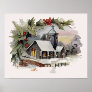 Weihnachtsszene Poster