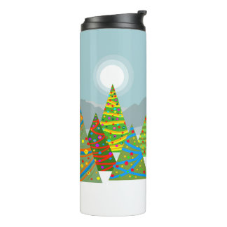Weihnachtsszene Thermosbecher