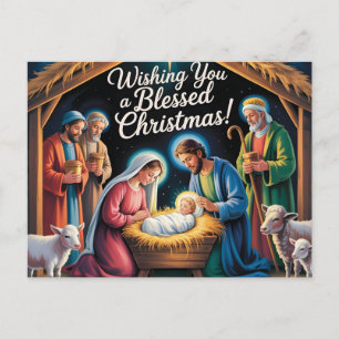 Weihnachtsszene Weihnachtsgruß Postkarte