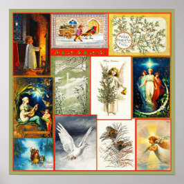 Weihnachtsszenen und Themes Collage Poster