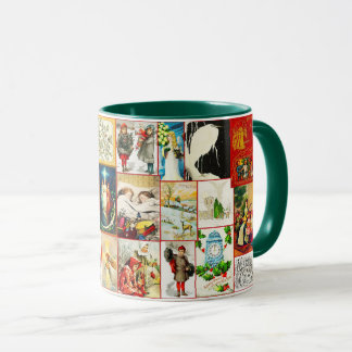 Weihnachtsszenen und Themes Collage Tasse
