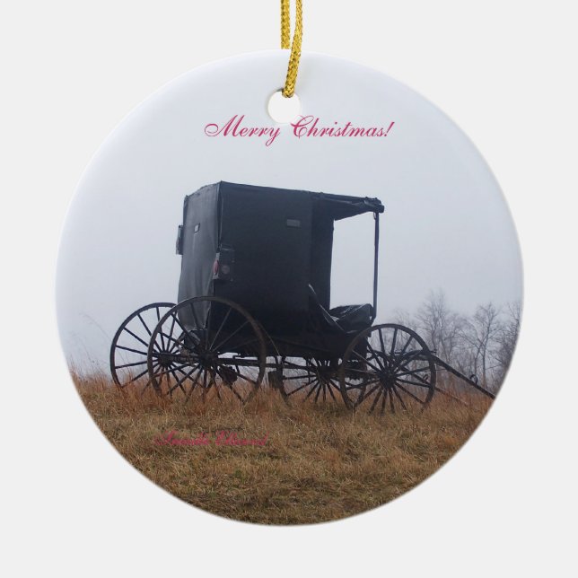 Weihnachtsszenen von Ohio Keramikornament (Vorne)