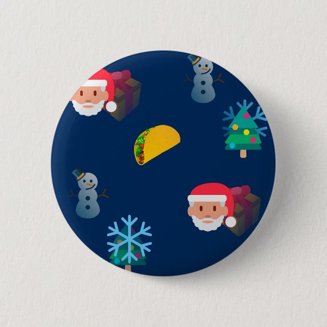 Weihnachtstaktik Emoji Button (Vorderseite)