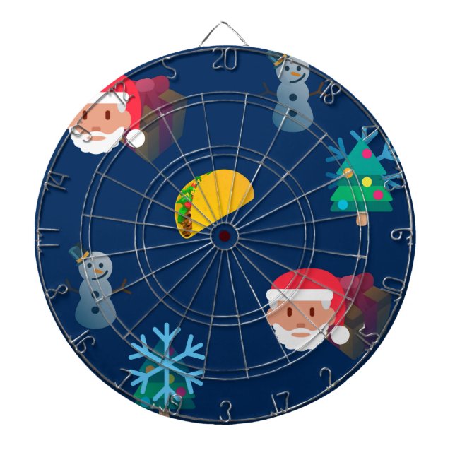 Weihnachtstaktik Emoji Dartscheibe (vorne)
