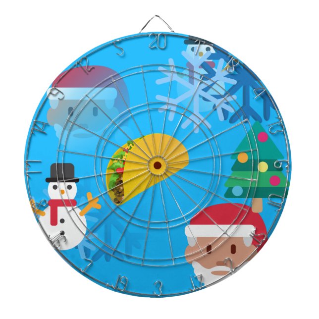 Weihnachtstaktik Emoji Dartscheibe (vorne)